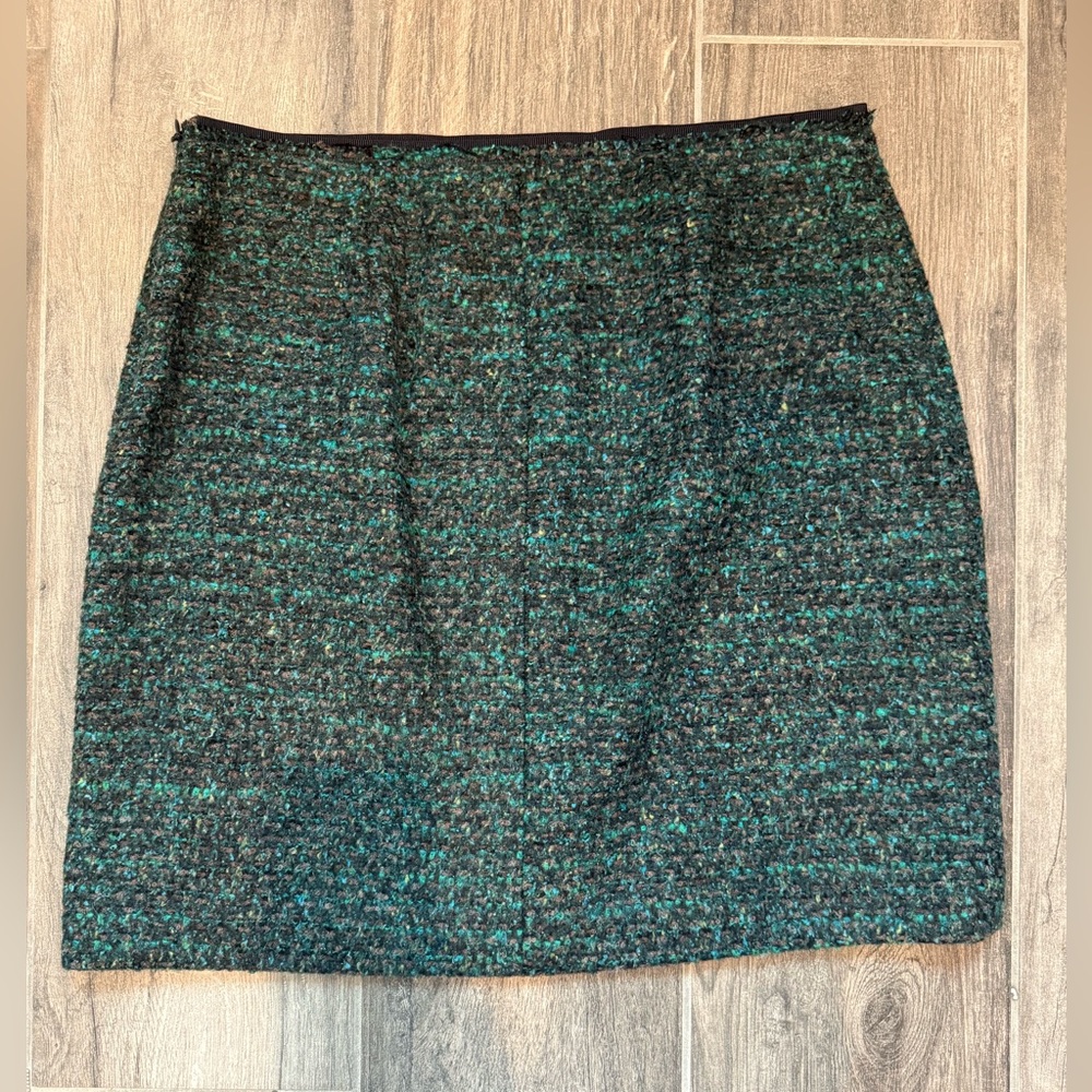 Ann Taylor green tweed skirt size 12 - Picture 5 of 5